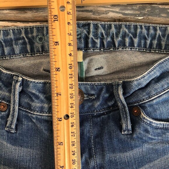 Agave Nectar "Paraiso" Slim Straight Stretch Jeans Sz 27 Light wash Distressed - Picture 8 of 11